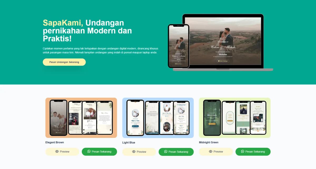 SAPAKAMI - Digital Invitation Marketplace